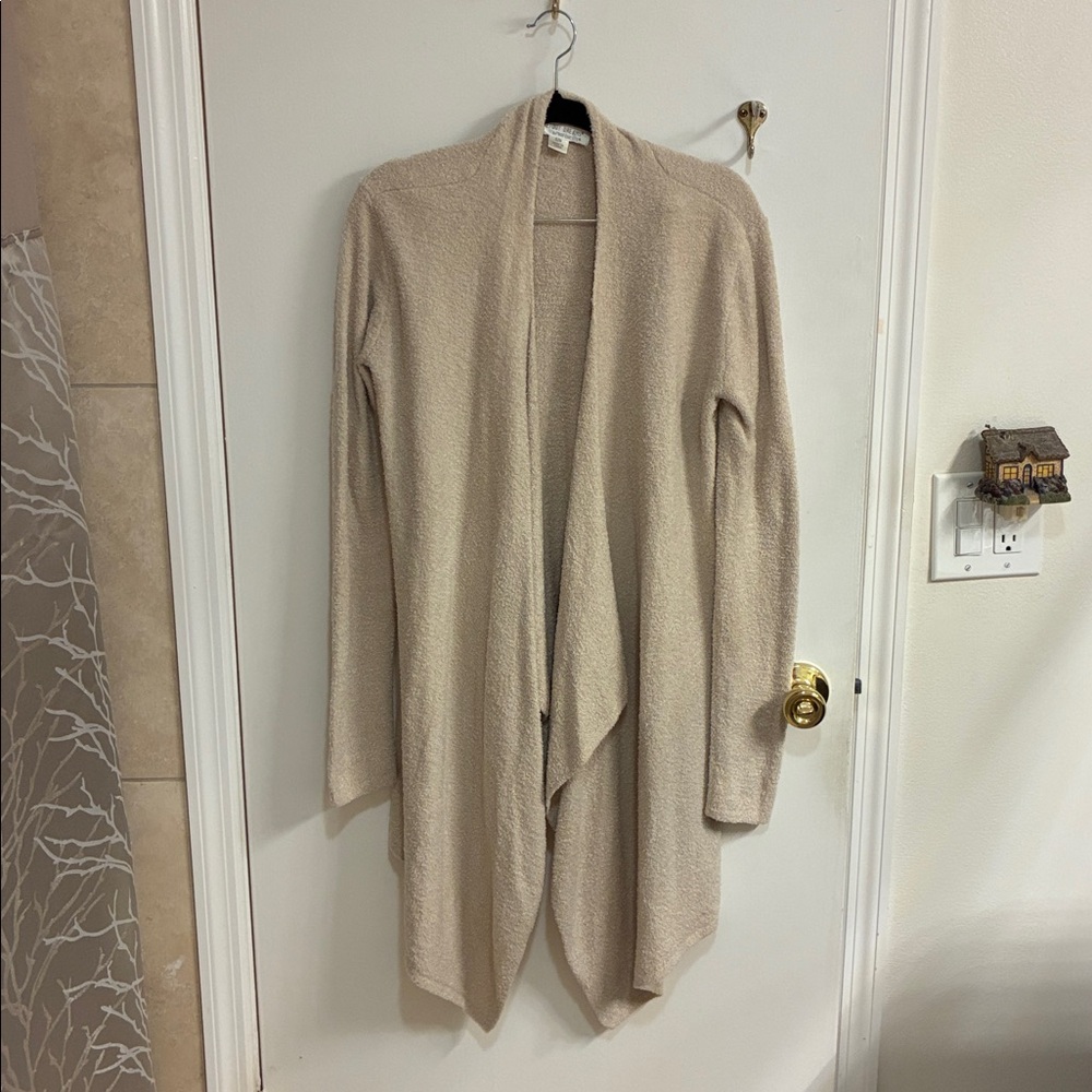 Barefoot Dreams Tan Bamboo Chic Cardigan in Sz S/M